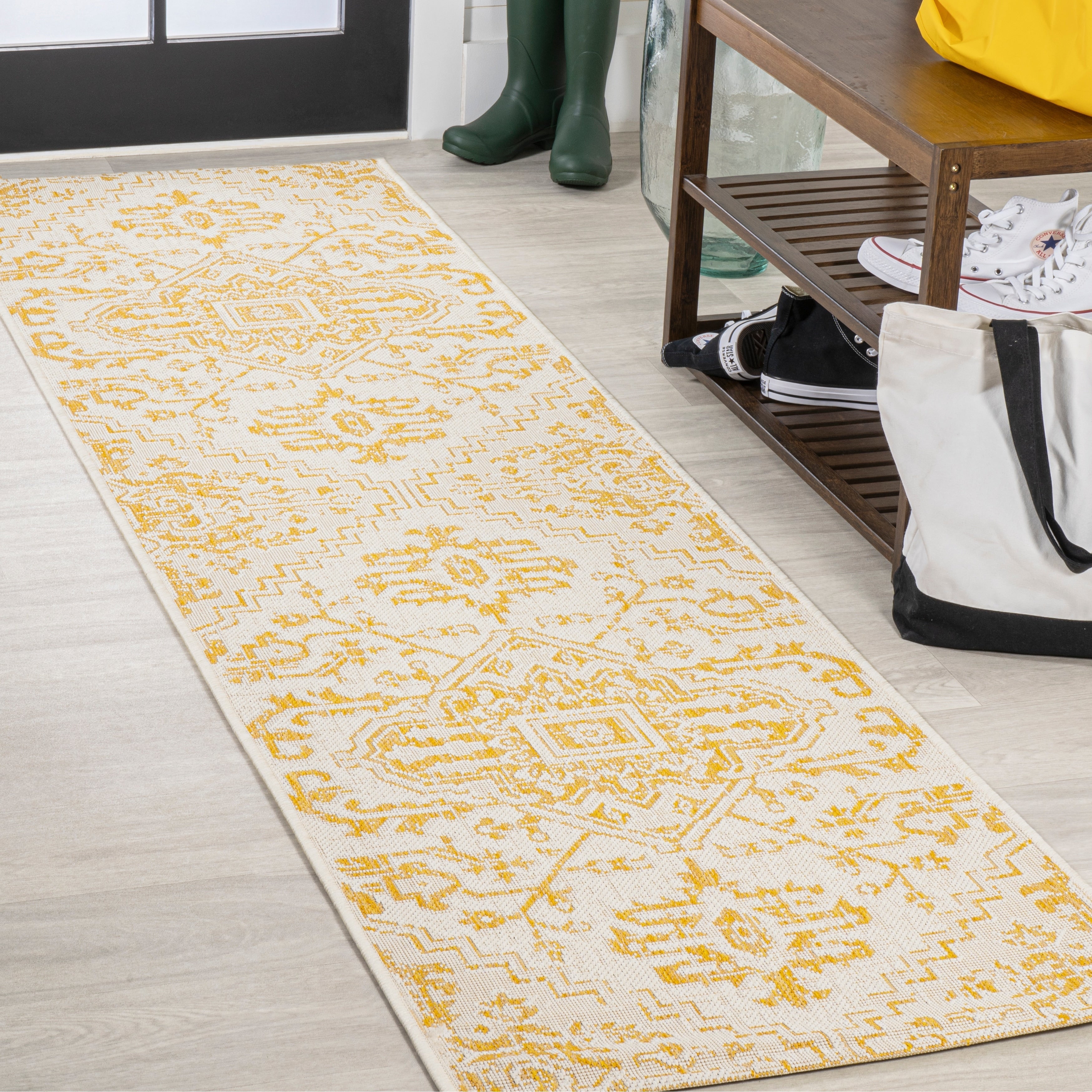 JONATHAN Y Charleston Medallion Indoor/Outdoor Area Rug