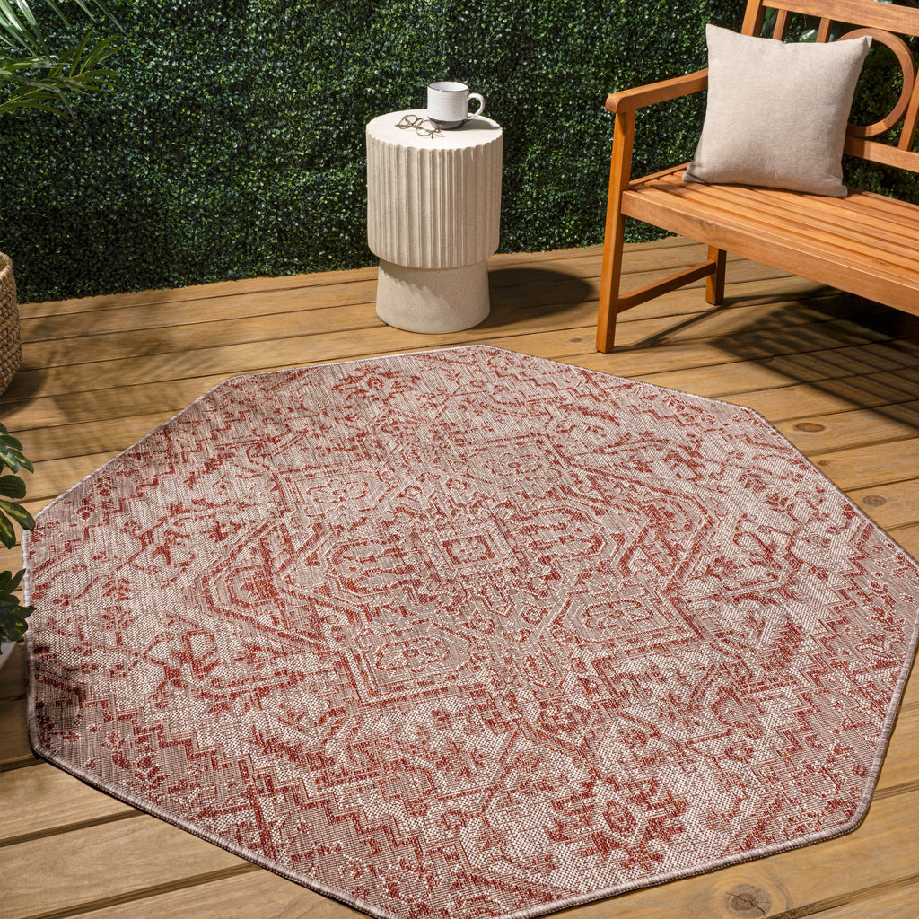 JONATHAN Y Charleston Medallion Indoor/Outdoor Area Rug