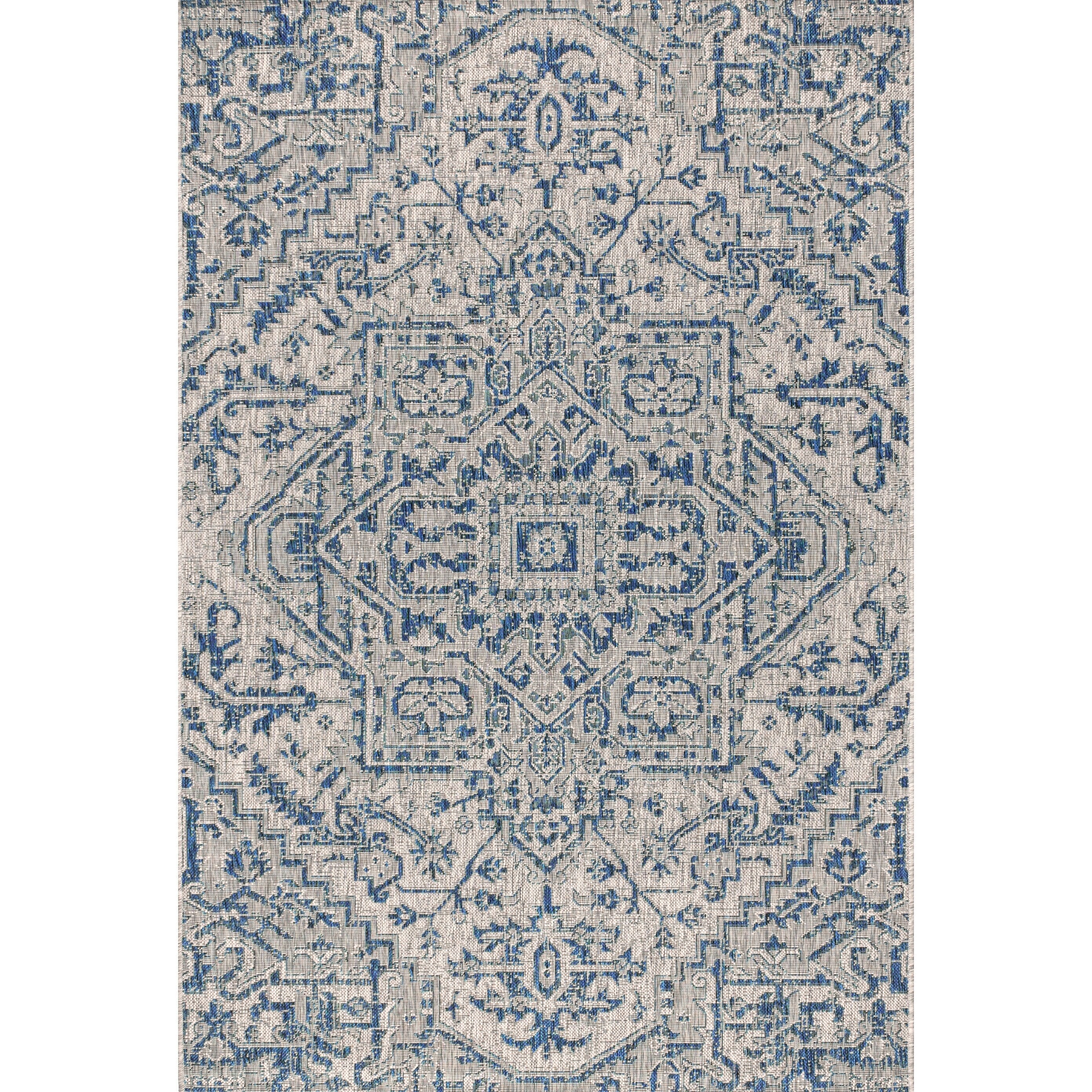 JONATHAN Y Charleston Medallion Indoor/Outdoor Area Rug