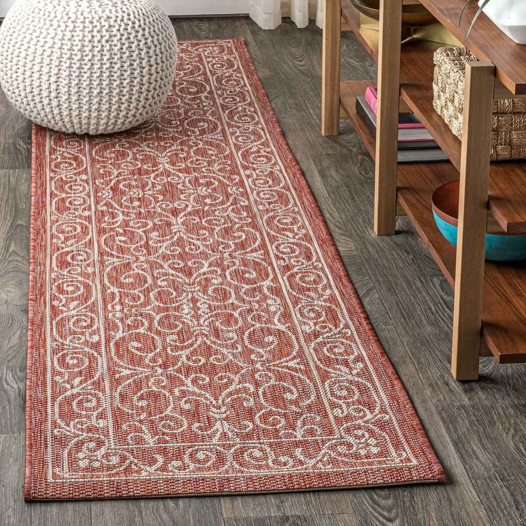 JONATHAN Y Filigree Textured Weave Indoor/Outdoor Area Rug