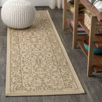 JONATHAN Y Filigree Textured Weave Indoor/Outdoor Area Rug