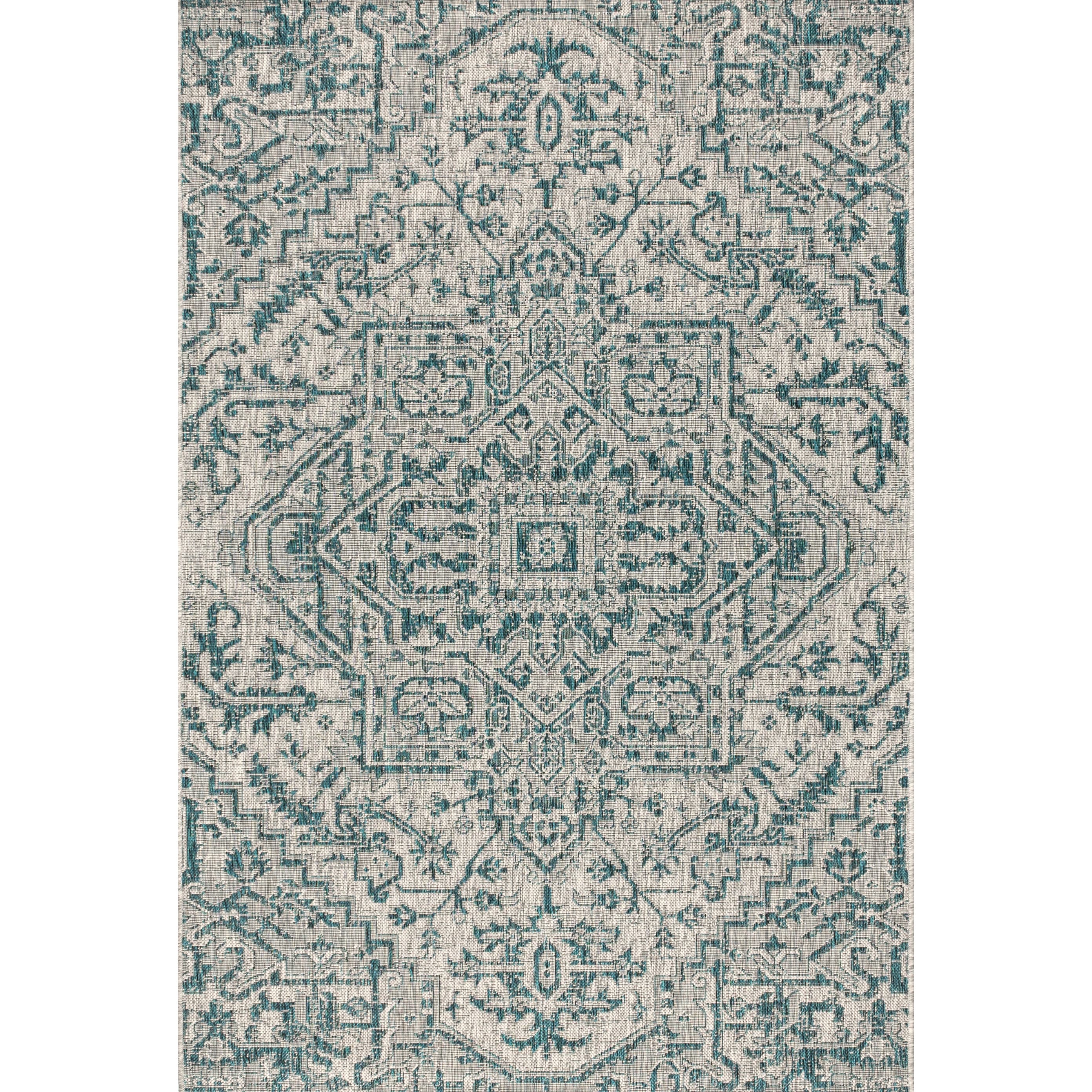 JONATHAN Y Charleston Medallion Indoor/Outdoor Area Rug