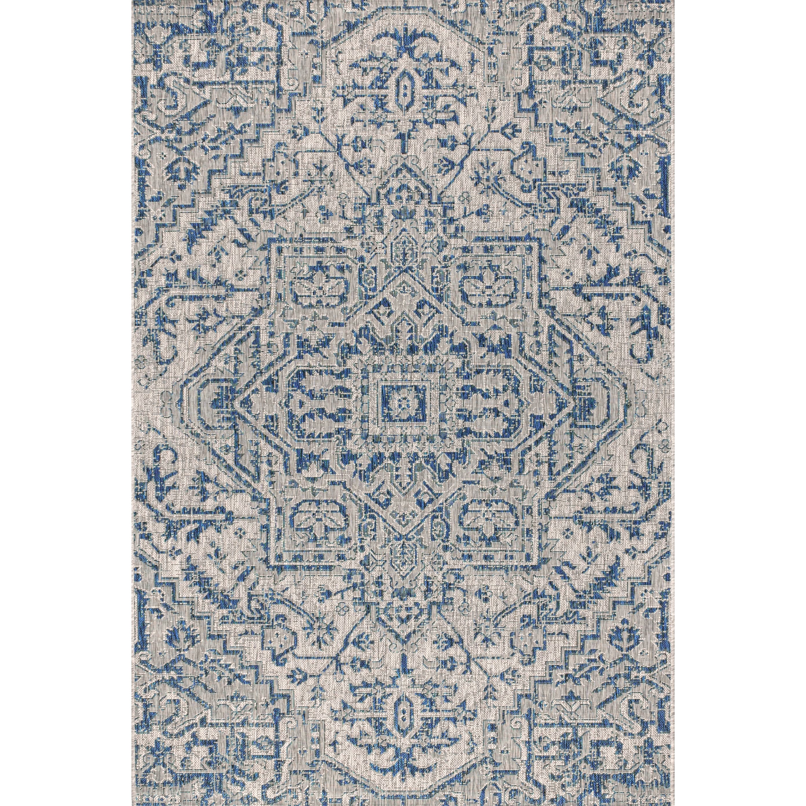 JONATHAN Y Charleston Medallion Indoor/Outdoor Area Rug