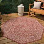JONATHAN Y Filigree Textured Weave Indoor/Outdoor Area Rug