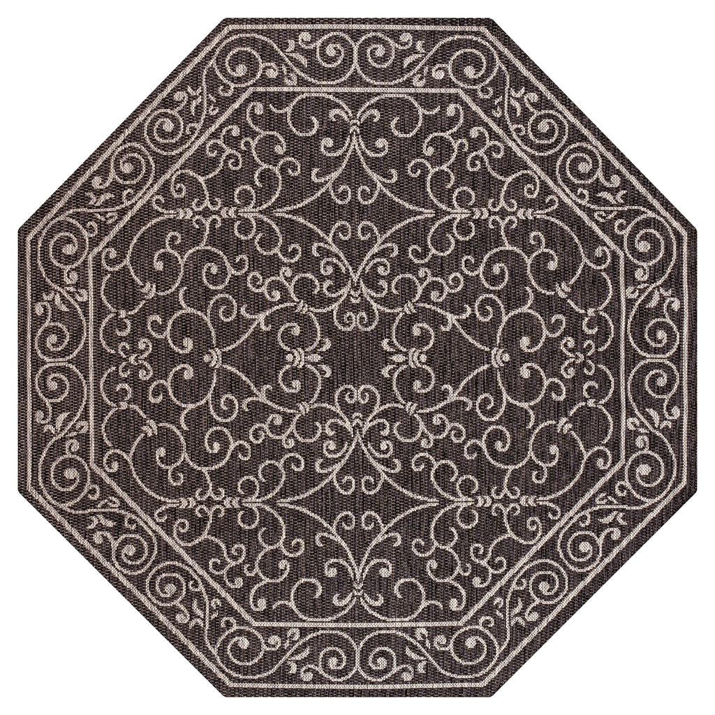 JONATHAN Y Filigree Textured Weave Indoor/Outdoor Area Rug