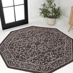 JONATHAN Y Filigree Textured Weave Indoor/Outdoor Area Rug