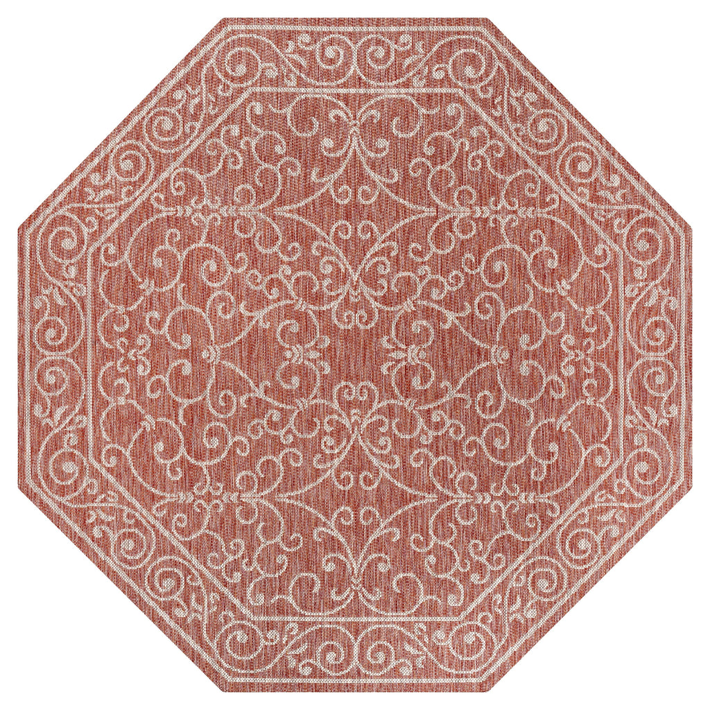 JONATHAN Y Filigree Textured Weave Indoor/Outdoor Area Rug