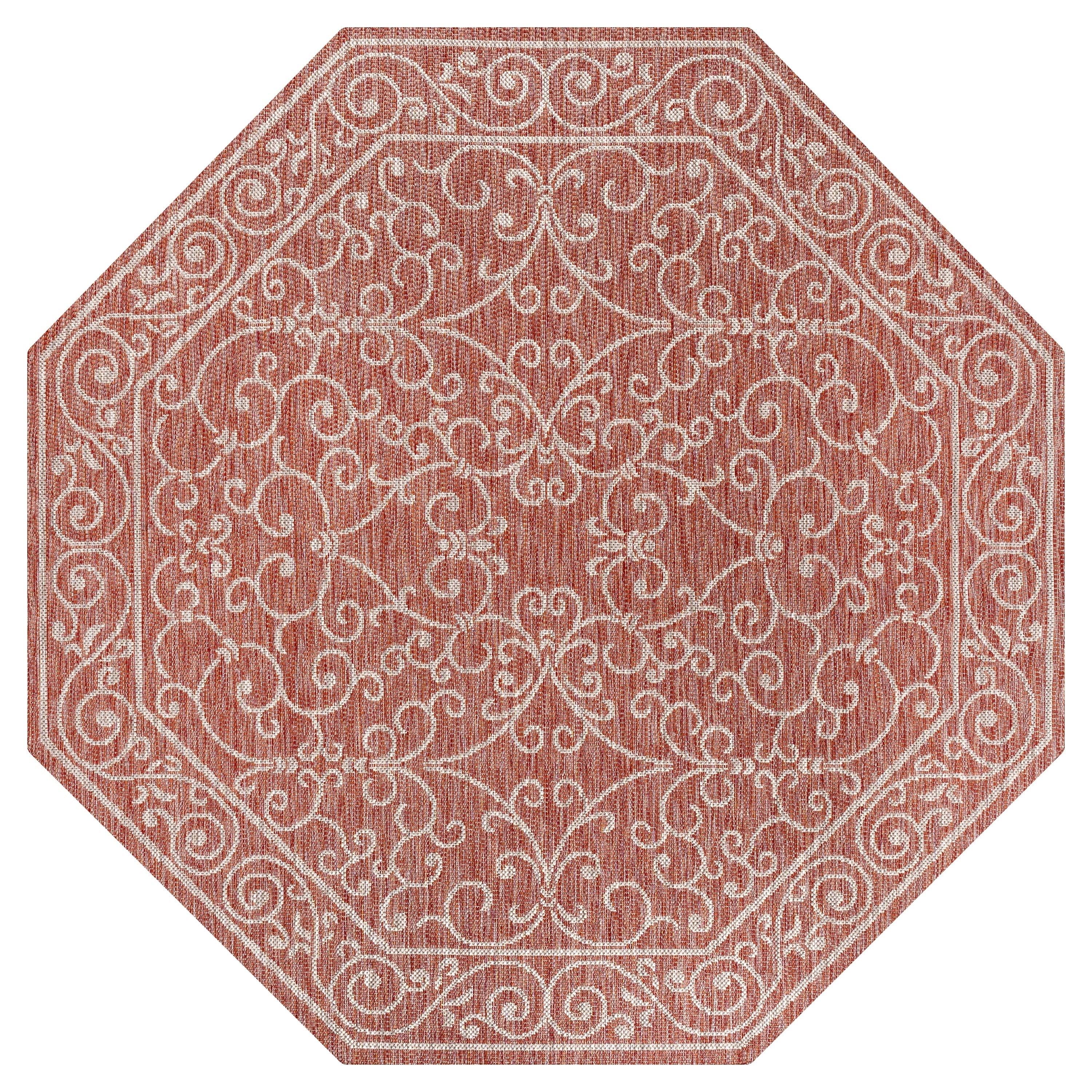 JONATHAN Y Filigree Textured Weave Indoor/Outdoor Area Rug