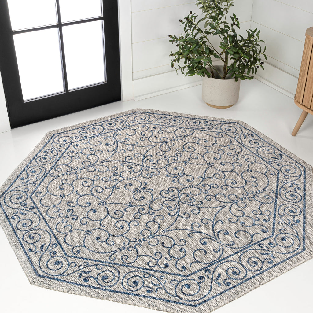 JONATHAN Y Filigree Textured Weave Indoor/Outdoor Area Rug