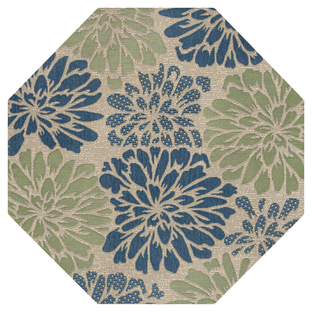 JONATHAN Y Floral Textured Weave Indoor/Outdoor Area Rug