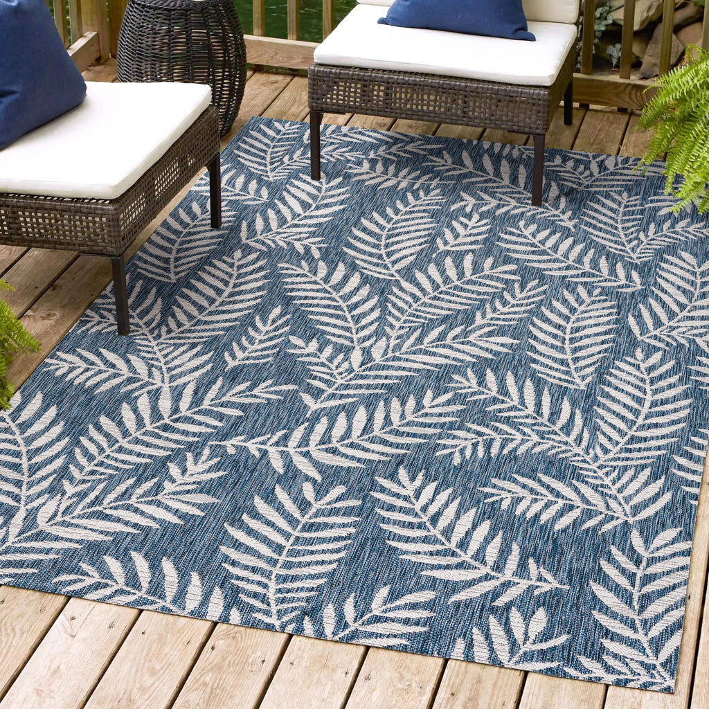 JONATHAN Y Galon Palm Frond Indoor/Outdoor Area Rug