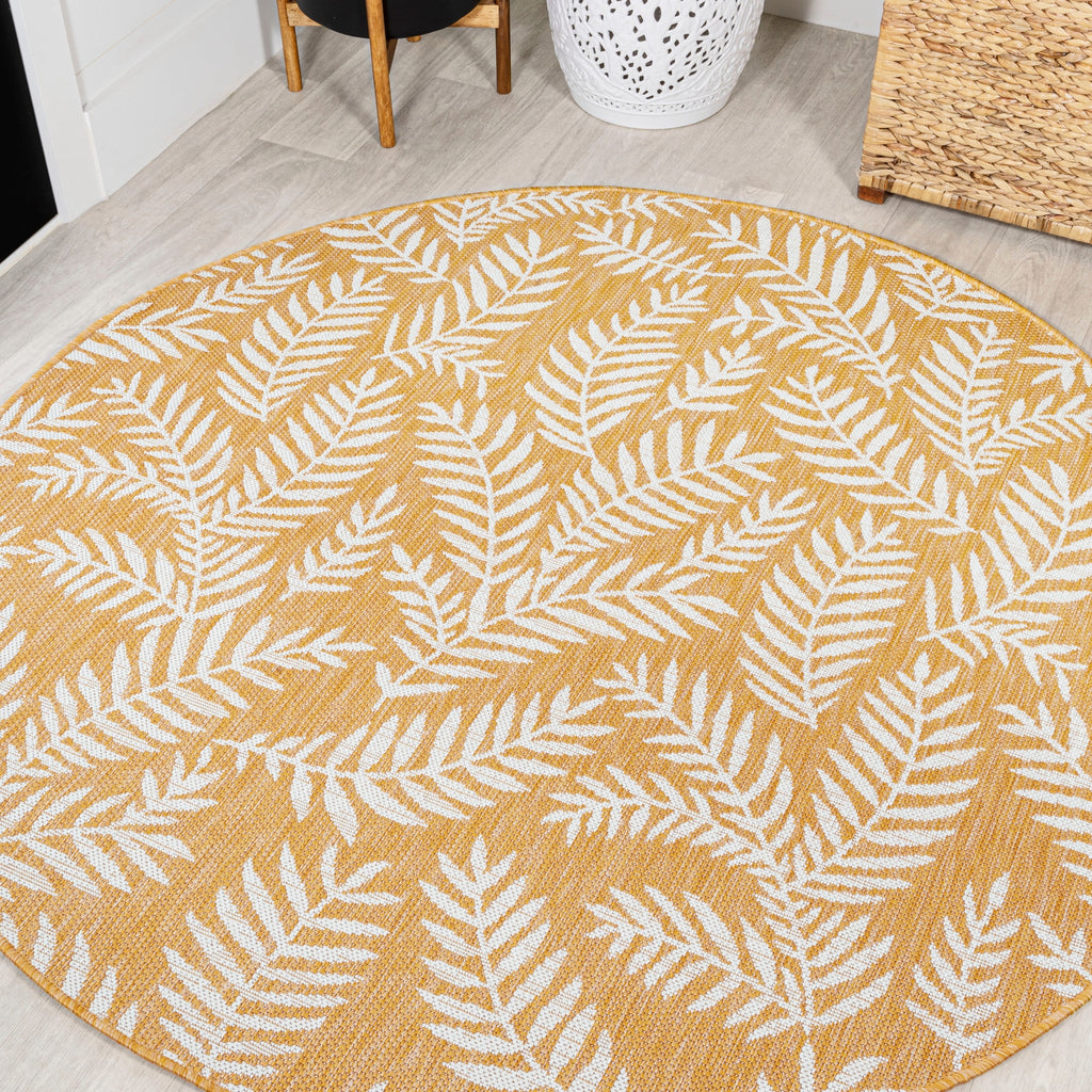 JONATHAN Y Galon Palm Frond Indoor/Outdoor Area Rug