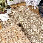 JONATHAN Y Galon Palm Frond Indoor/Outdoor Area Rug