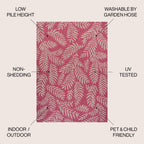 JONATHAN Y Galon Palm Frond Indoor/Outdoor Area Rug