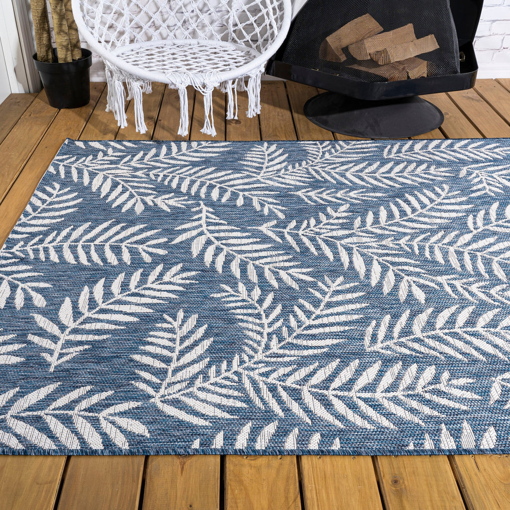 JONATHAN Y Galon Palm Frond Indoor/Outdoor Area Rug