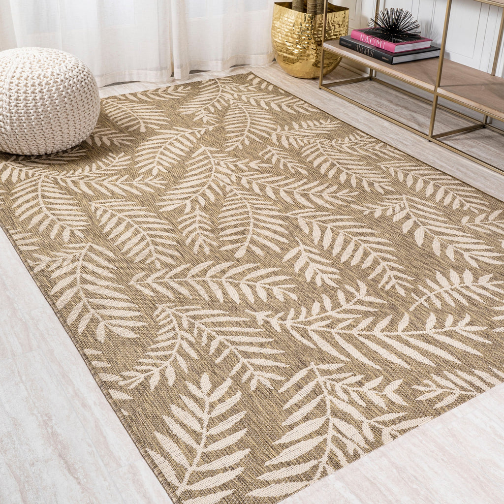 JONATHAN Y Galon Palm Frond Indoor/Outdoor Area Rug