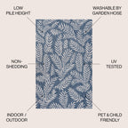 JONATHAN Y Galon Palm Frond Indoor/Outdoor Area Rug