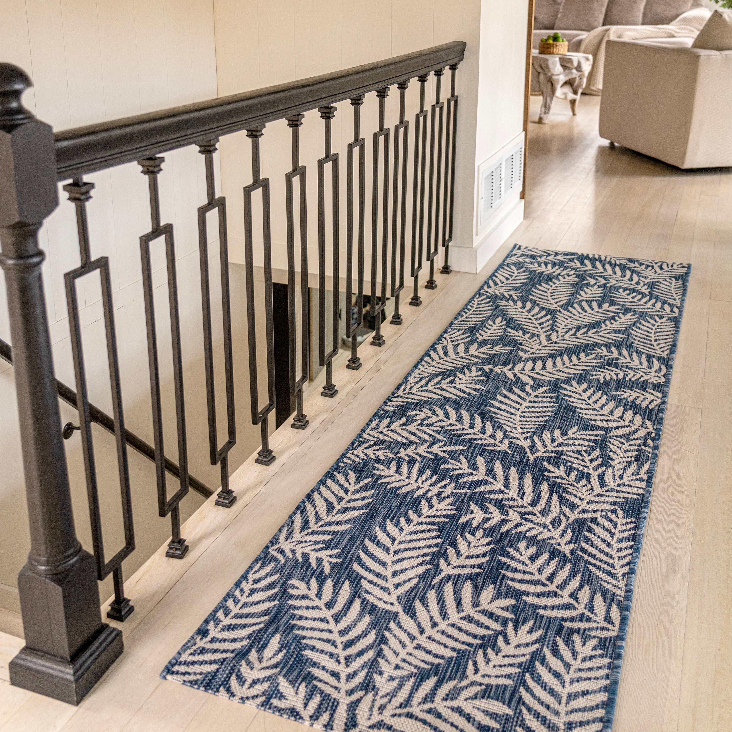 JONATHAN Y Galon Palm Frond Indoor/Outdoor Area Rug
