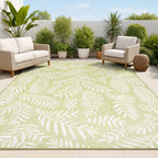 JONATHAN Y Galon Palm Frond Indoor/Outdoor Area Rug