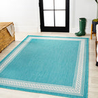 JONATHAN Y Havana Classic Diamond Border Indoor/Outdoor Area Rug