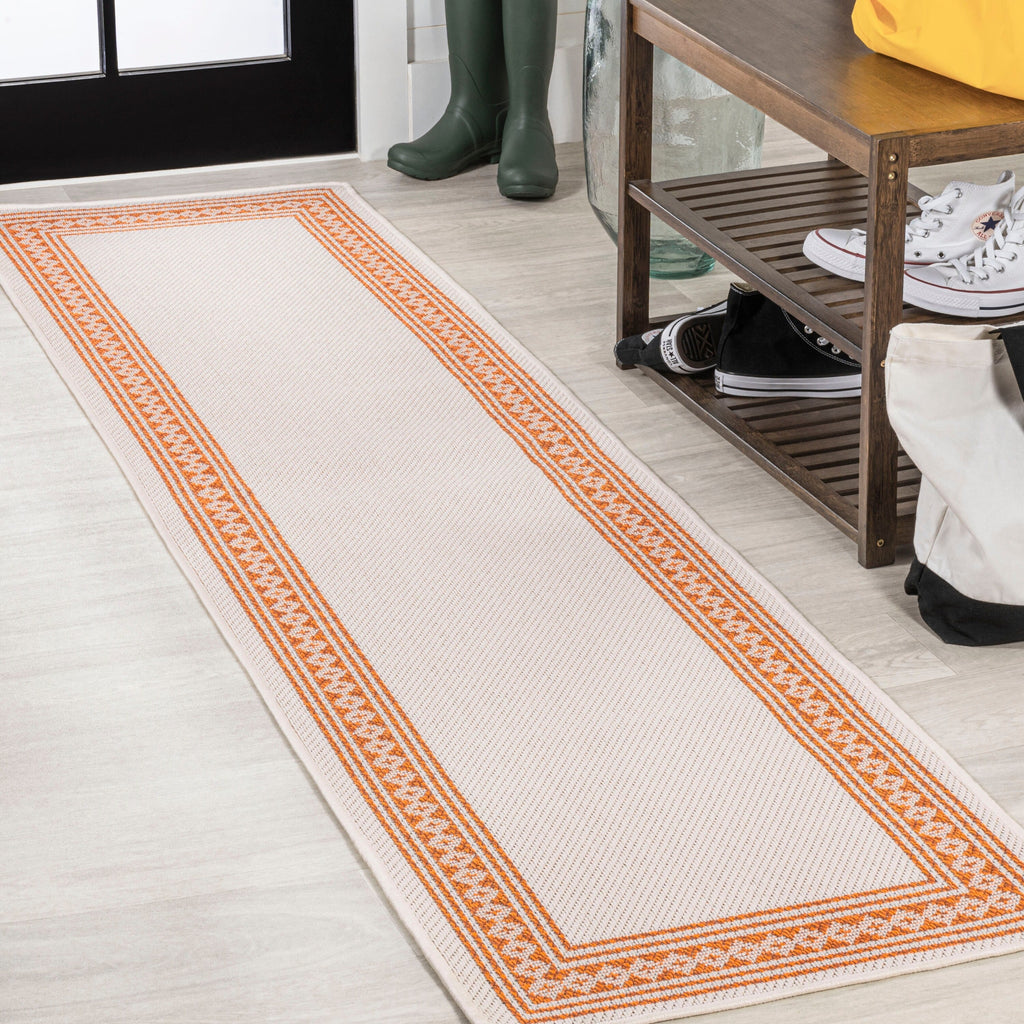 JONATHAN Y Havana Classic Diamond Border Indoor/Outdoor Area Rug