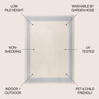 JONATHAN Y Havana Classic Diamond Border Indoor/Outdoor Area Rug