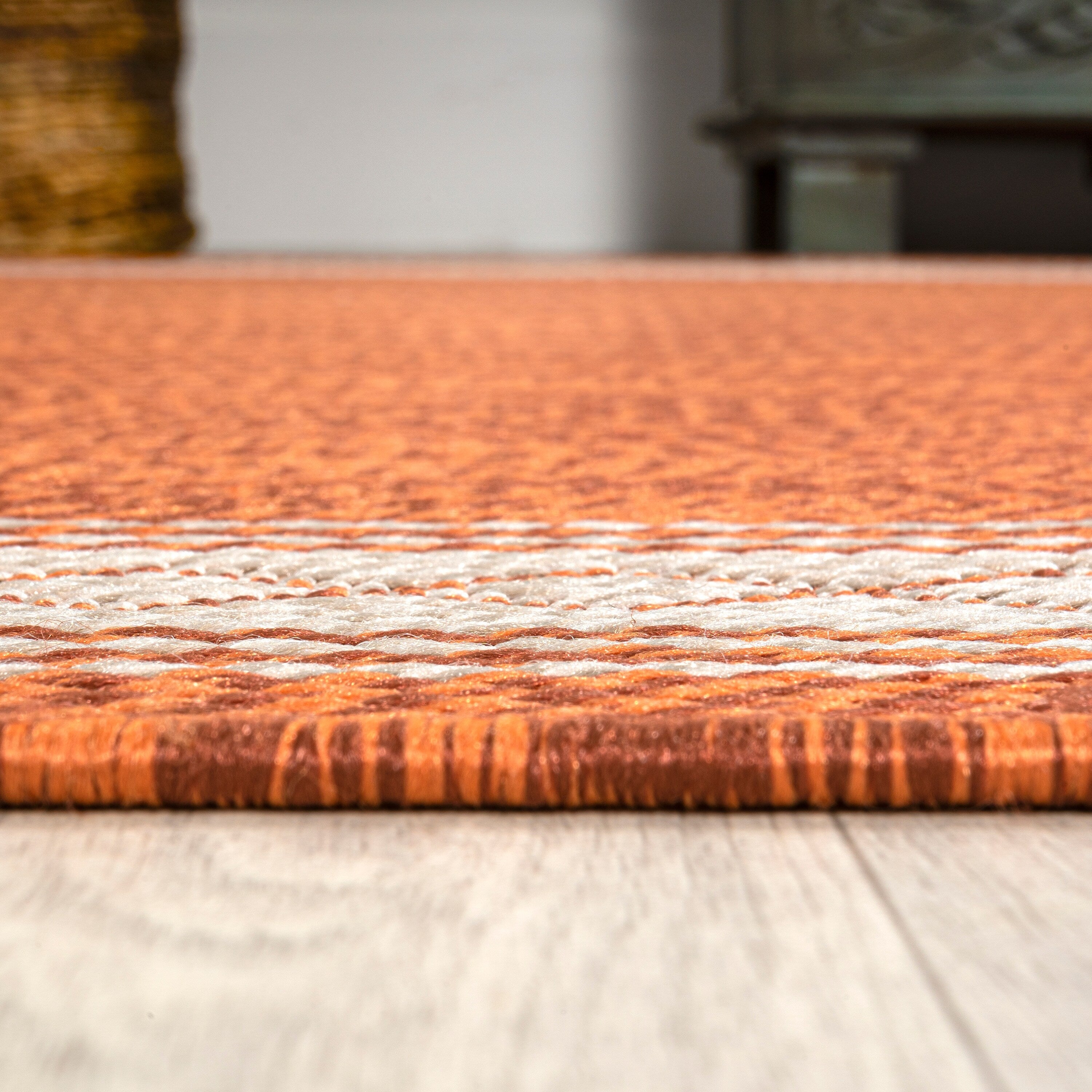 JONATHAN Y Havana Classic Diamond Border Indoor/Outdoor Area Rug