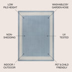 JONATHAN Y Havana Classic Diamond Border Indoor/Outdoor Area Rug