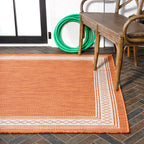 JONATHAN Y Havana Classic Diamond Border Indoor/Outdoor Area Rug