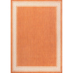 JONATHAN Y Havana Classic Diamond Border Indoor/Outdoor Area Rug
