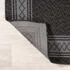 JONATHAN Y Havana Classic Diamond Border Indoor/Outdoor Area Rug