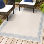 JONATHAN Y Havana Classic Diamond Border Indoor/Outdoor Area Rug