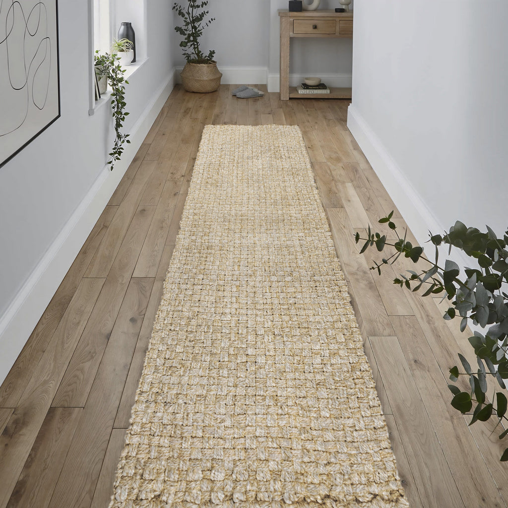 JONATHAN Y Hiro Hand Woven Boucle Chunky Jute Area Rug