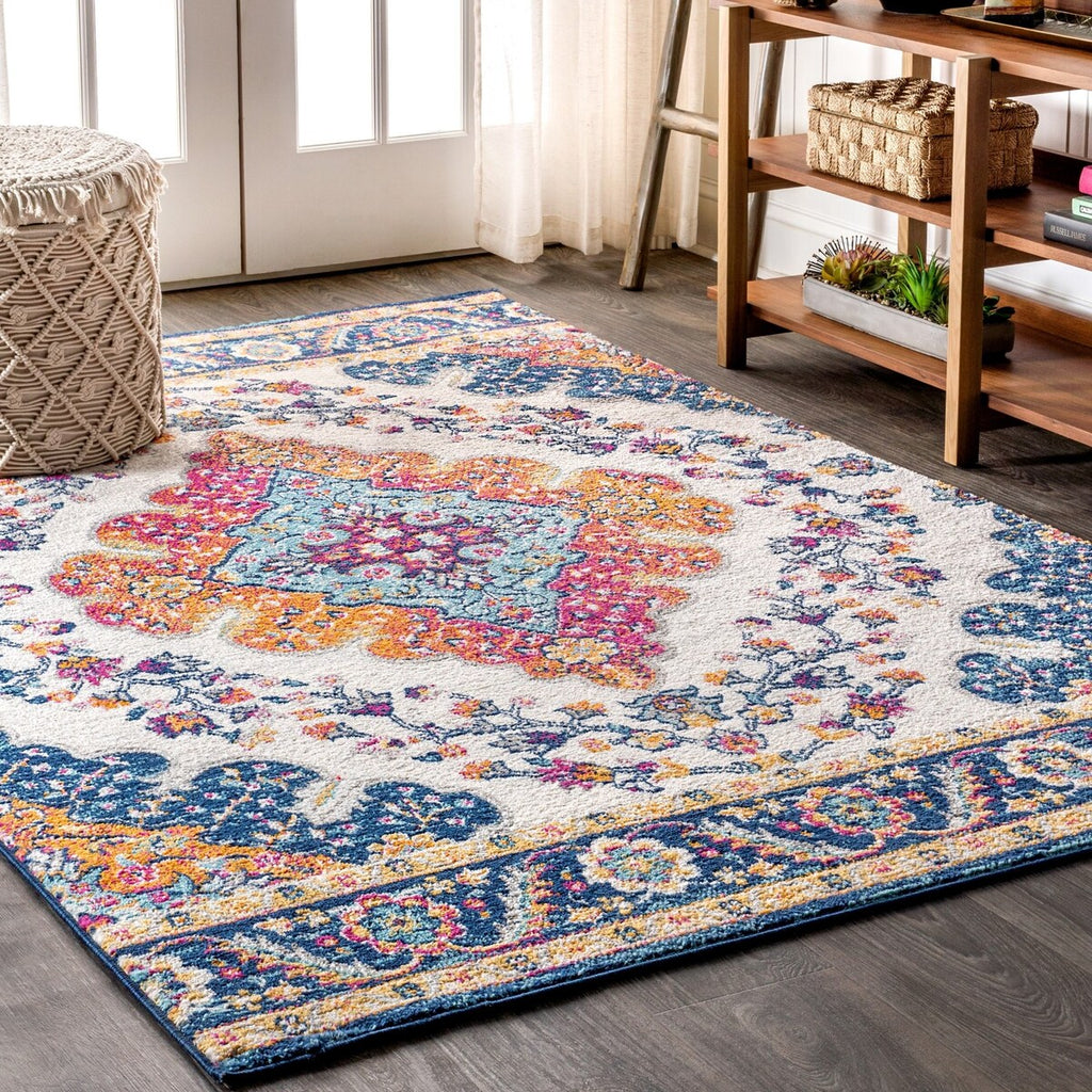 JONATHAN Y Inigo FLAIR Boho Vintage Medallion Area Rug