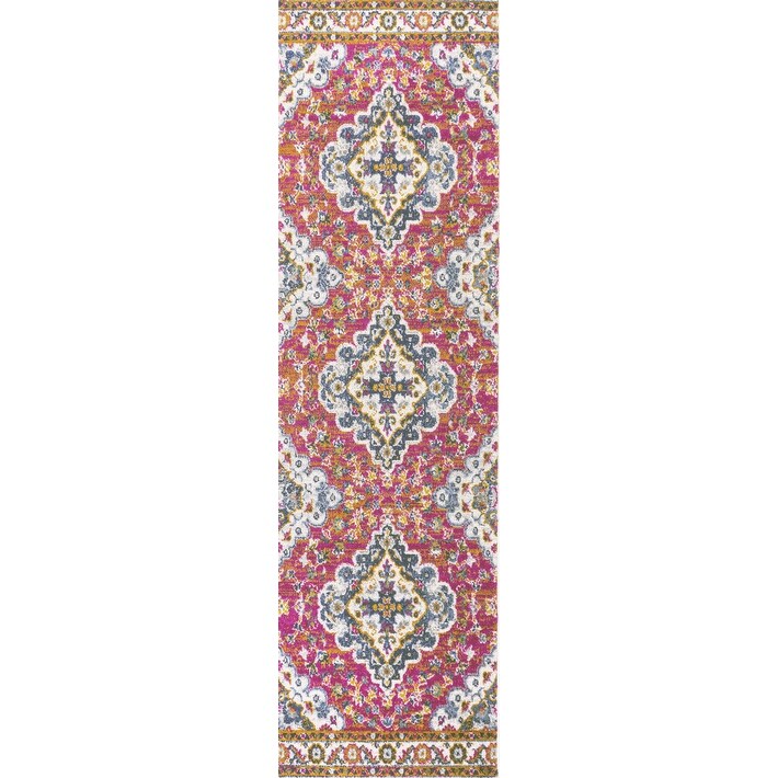 JONATHAN Y Inigo FLAIR Boho Vintage Medallion Area Rug