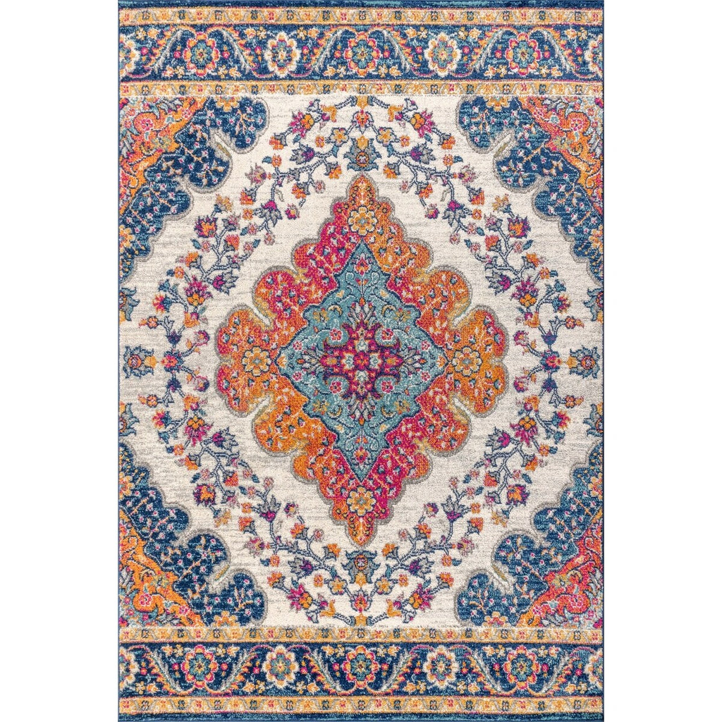 JONATHAN Y Inigo FLAIR Boho Vintage Medallion Area Rug