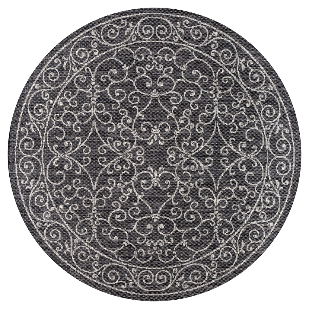 JONATHAN Y Filigree Textured Weave Indoor/Outdoor Area Rug
