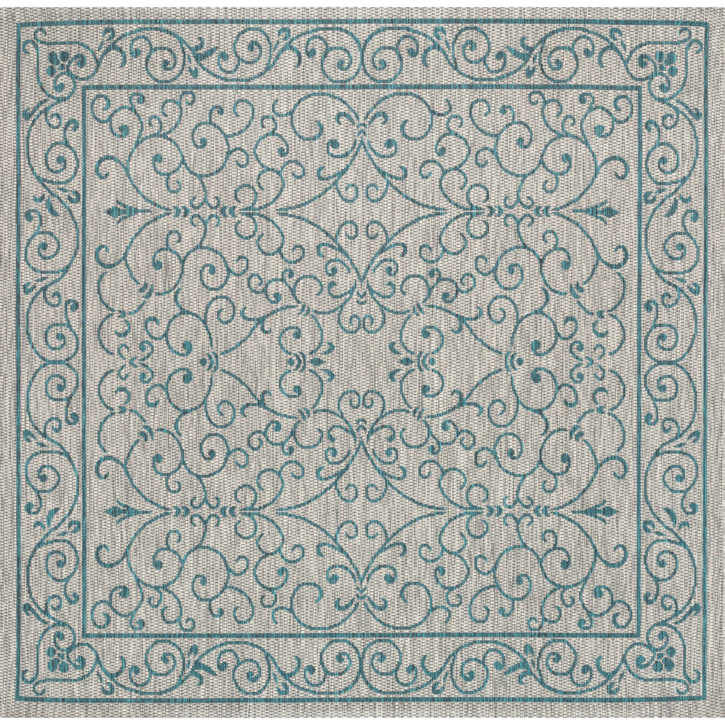 JONATHAN Y Filigree Textured Weave Indoor/Outdoor Area Rug