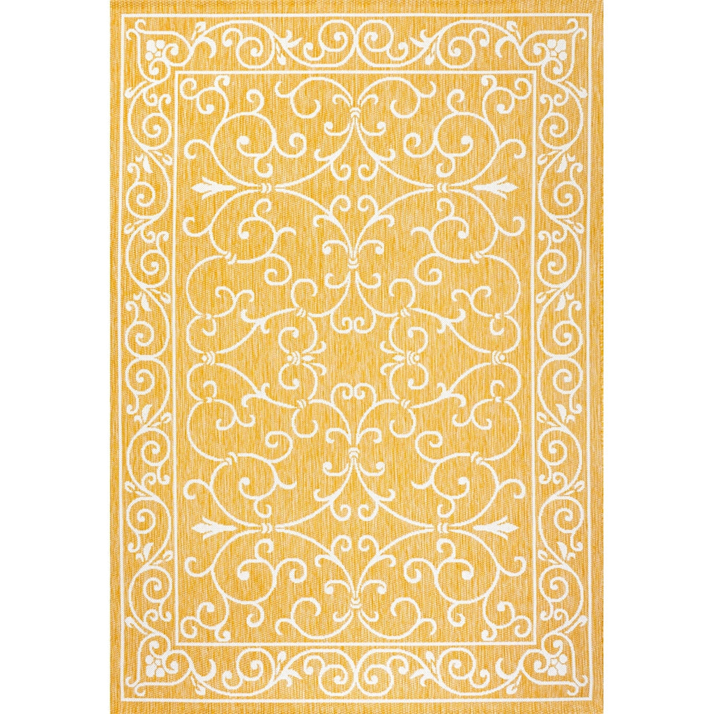 JONATHAN Y Filigree Textured Weave Indoor/Outdoor Area Rug