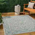 JONATHAN Y Filigree Textured Weave Indoor/Outdoor Area Rug