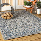 JONATHAN Y Filigree Textured Weave Indoor/Outdoor Area Rug