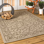 JONATHAN Y Filigree Textured Weave Indoor/Outdoor Area Rug