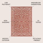JONATHAN Y Filigree Textured Weave Indoor/Outdoor Area Rug