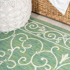 JONATHAN Y Filigree Textured Weave Indoor/Outdoor Area Rug