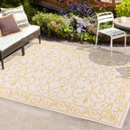 JONATHAN Y Filigree Textured Weave Indoor/Outdoor Area Rug