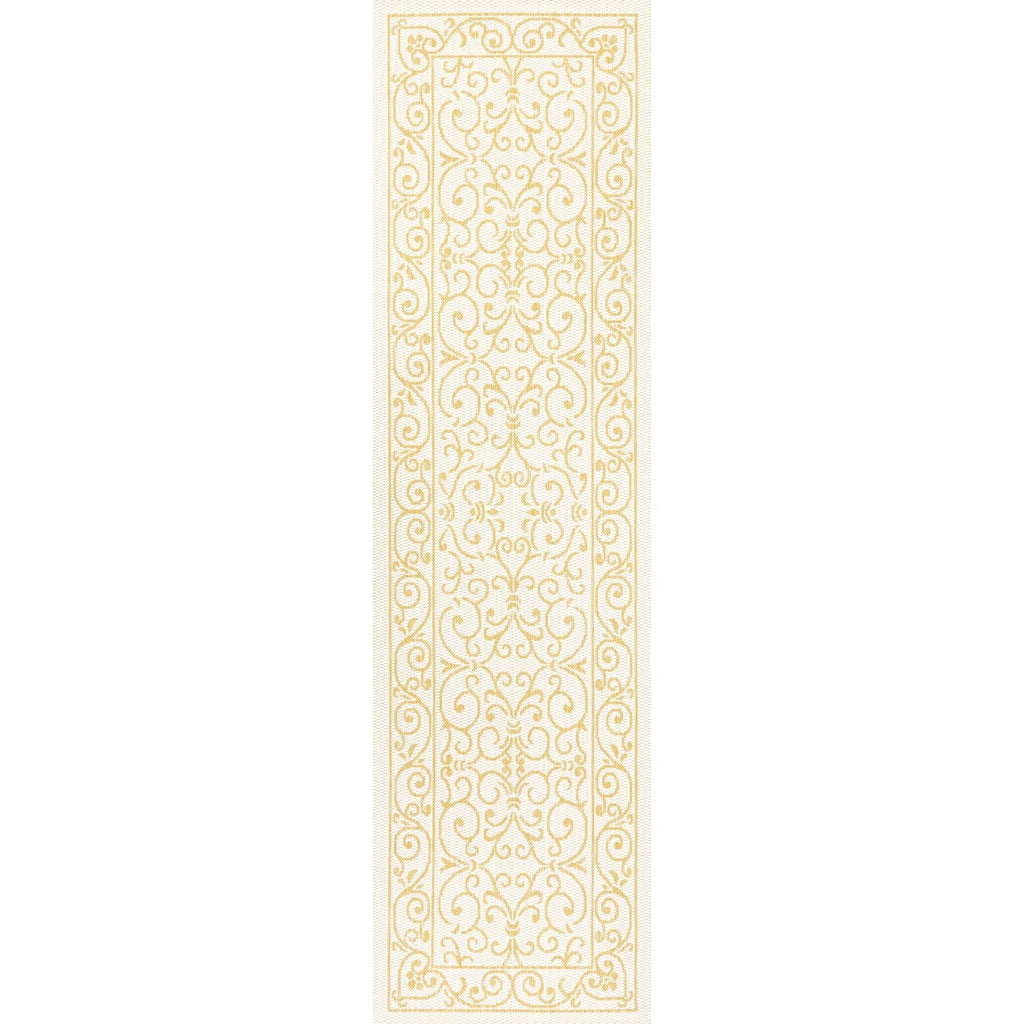 JONATHAN Y Filigree Textured Weave Indoor/Outdoor Area Rug