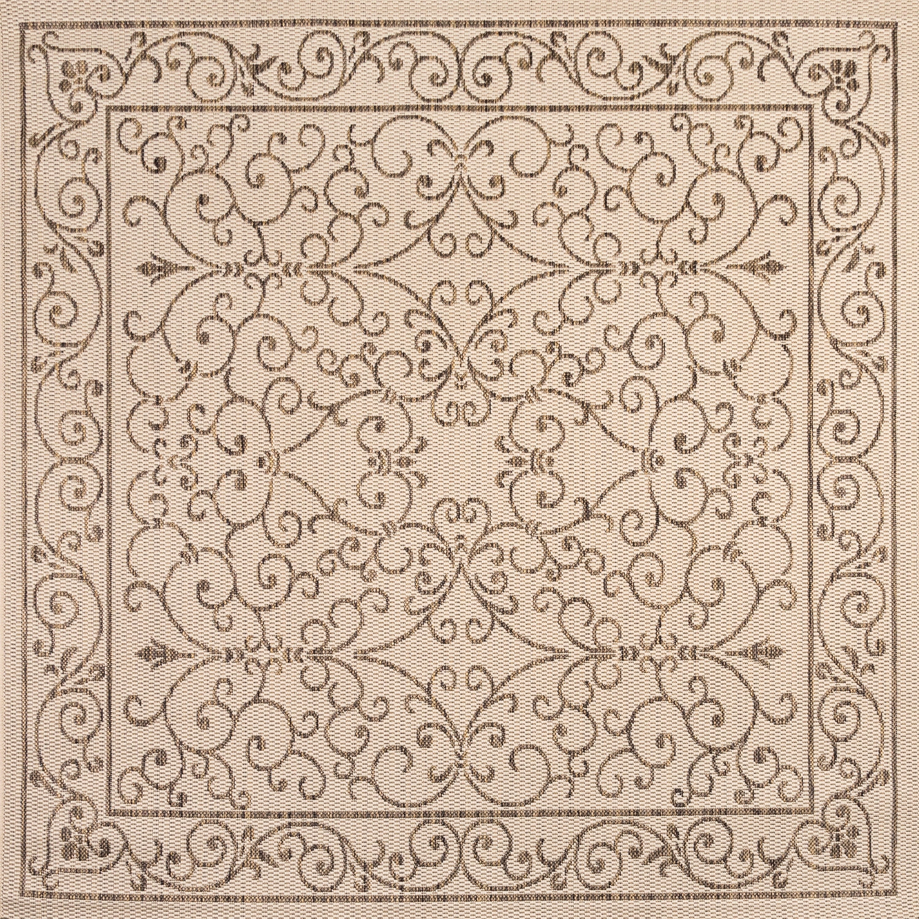 JONATHAN Y Filigree Textured Weave Indoor/Outdoor Area Rug
