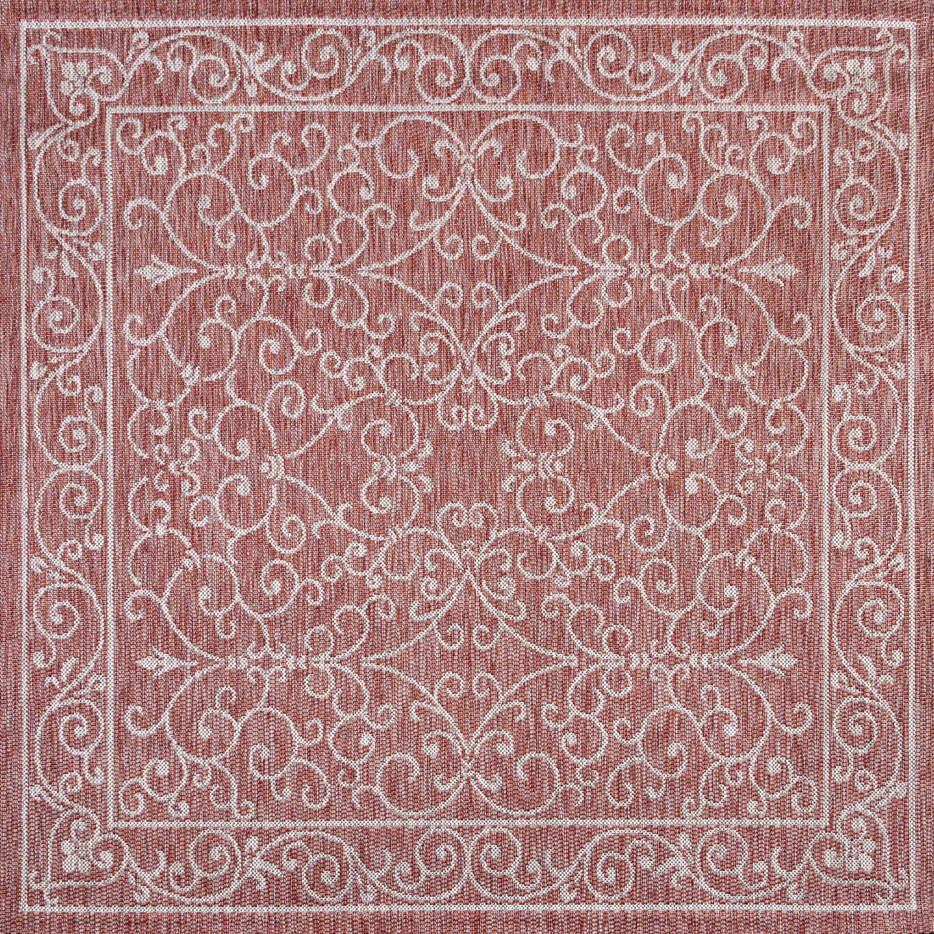 JONATHAN Y Filigree Textured Weave Indoor/Outdoor Area Rug