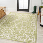 JONATHAN Y Filigree Textured Weave Indoor/Outdoor Area Rug