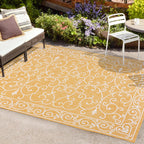 JONATHAN Y Filigree Textured Weave Indoor/Outdoor Area Rug